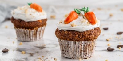 Dva mrkvové muffiny