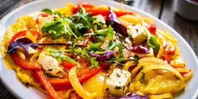 Míchaná vejce se zeleninou