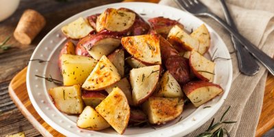 Červené brambory v receptu