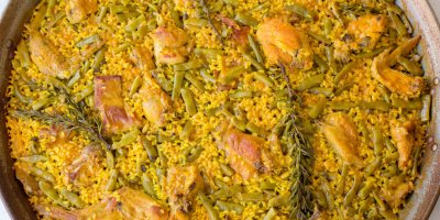  Valencijská paella zblízka