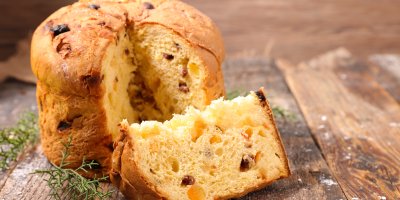 Italský sladký chléb panettone