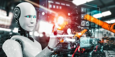 Humanoidní robot pracující s virtuálními daty