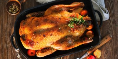 Pečená husa v pekáči