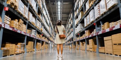 Žena ve skladu IKEA