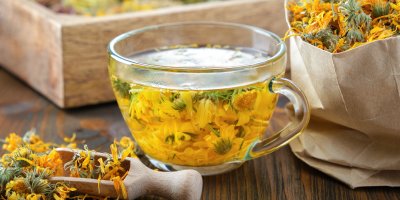 Sušené květy měsíčku, měsíčkový čaj