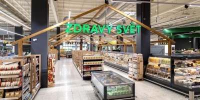 Oddělení Zdravý svět v Globusu v Praze Čakovicích