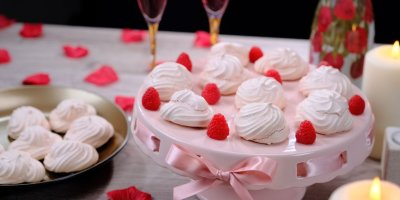 Valentýnské sněhové pusinky