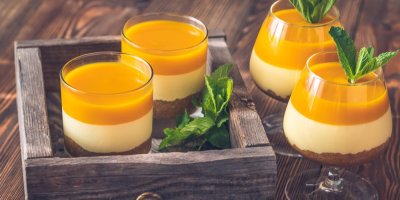 Pomerančový cheesecake ve sklenici