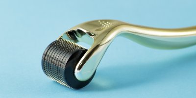 Záběr na jehličky na dermarolleru