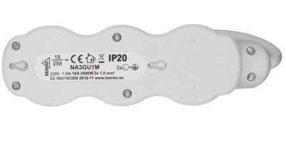 Nevyhovující prodlužovací kabel