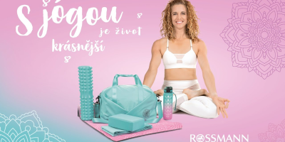 Reklamní banner na produkty na jógu