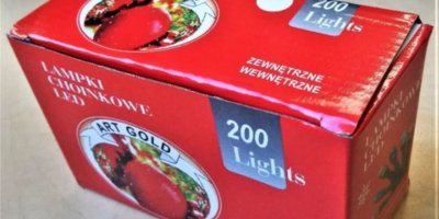 Nebezpečný výrobek s názvem: Světelný řetěz LED studené bílé 200LED