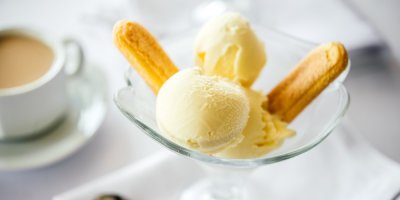 Vanilková zmrzlina se sušenkami