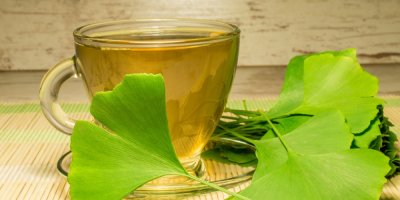 Čaj a listy z ginkgo biloba