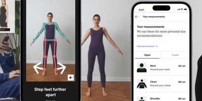 Ukázka výběru správné velikosti na základě vlastních fotek postavy