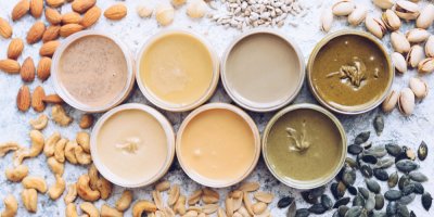 Růžná másla z ořechů a semínek