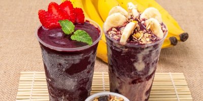 Chlazený dezert z acai