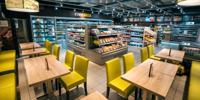 Interiér nového obchodu VIVA BILLA