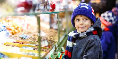 Kluk na vánočním trhu