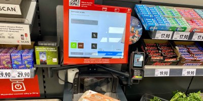 Samoobslužná pokladna v Kauflandu
