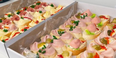 Chlebíčky v krabici