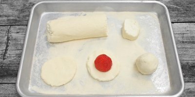 Tvarohové knedlíky na plechu
