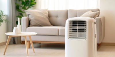 Mobilní klimatizace v obývacím pokoji