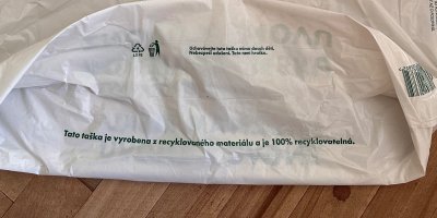 Plastová recyklovaná taška