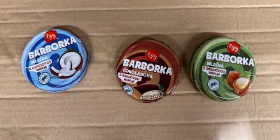 3 různé oplatky Barborka