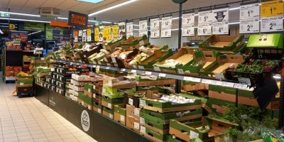 Oddělení zeleniny v Biedronce