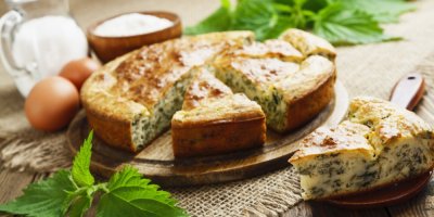 Kopřivový slaný koláč