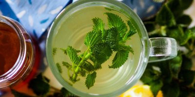 Kopřivový čaj, med a citron