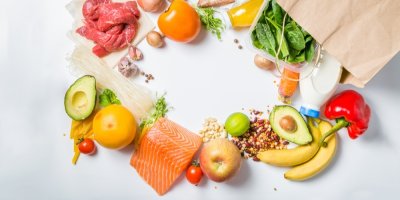 Různé zdravé suroviny