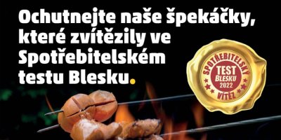Reklama na špekáčky řetězce Penny Market oceněné v testu Blesk 2022