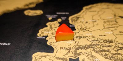 Kousek sýru na mapě Evropy