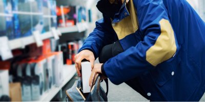 Muž krade v obchodě