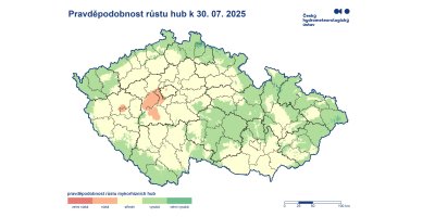 Mapa hub ČHMÚ