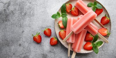 Domácí jahodové nanuky