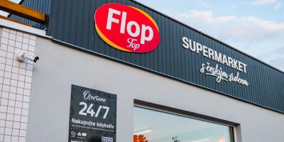 Prodejna Flop Top v Jindřichově Hradci.