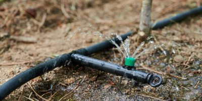 Kapková závlaha zalévající kořeny rostliny