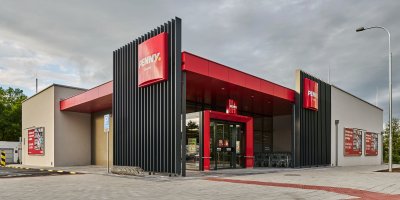 Pohled na novou prodejnu PENNY v Chodově 