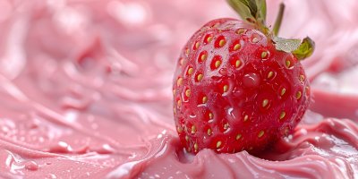 Jahoda v jahodové nutelle