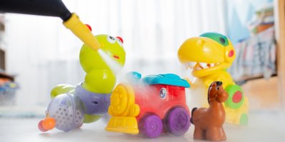 Vysokotlaký čistič a hračky