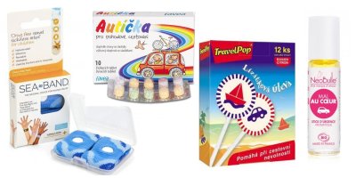Krabičky s produkty proti dětské nevolnosti