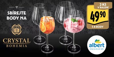 Reklama Albertu na sklenice