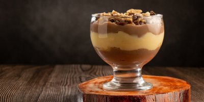 Čokoládový dezert ve skleničce