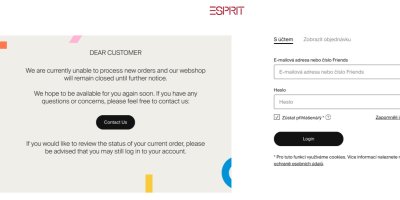 Náhledu webu Esprit