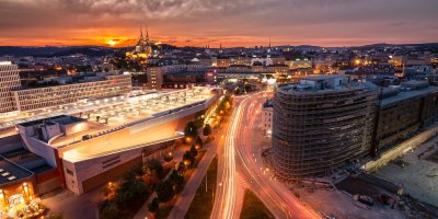 Dornych v Brně v noci