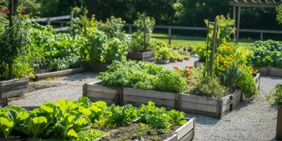 Vyvýšené záhony se zeleninou