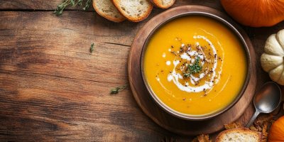 Polévka z dýně hokkaidó 